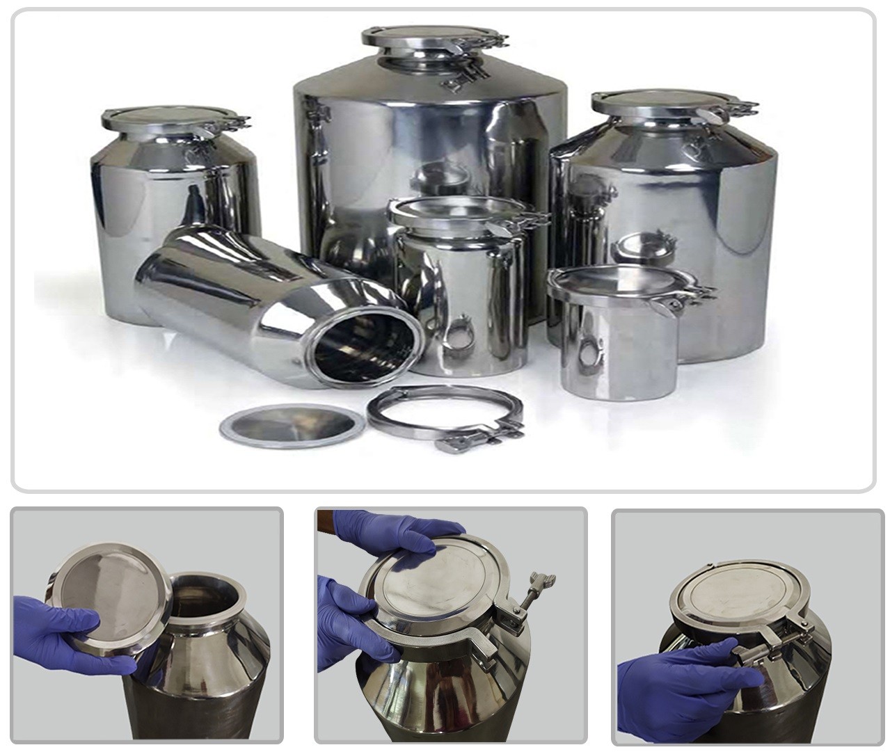 Mixing Containers - stainless container Mixing Containers